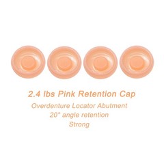US Color Coded Retention Cap Inserts 0.8/1.2/2.4lbs for Locator Overdenture 4Pcs