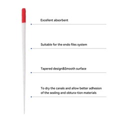 1-100 Dental Endo Root Canal Absorbent Paper Points Taper Obturating Point F1-F3