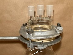 Pyrex Kontes 3000ml 2 Piece 3 Neck Flask & Handle