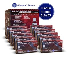 BLACK NITRILE GLOVES, CASE OF 1000, 5 MIL THICK, POWDER-FREE, (S,M,L,XL,XXL) NEW