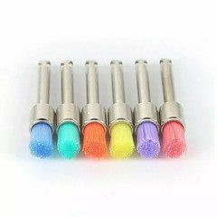 200Pcs Dental Nylon Materials Closure Flat Polishing Prophylaxis Brushes