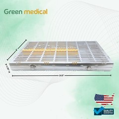 Dental Sterilization Cassette Autoclavable X-Large Cassette (Yellow)