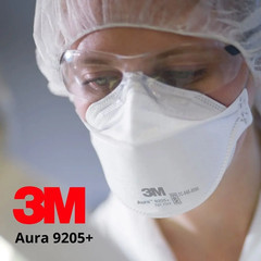 3M Aura 9205+ NIOSH N95 Approved Particulate Respirator Face Mask Multi Propouse