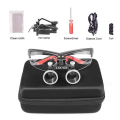 Dental Medical 3.5X Binocular Loupes Lightweight Magnifier DY-117 Black US STOCK