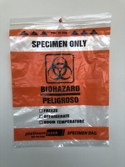 12×15 Biohazard Specimen Bags Shield Zip Lock Document Pouch 500 pc