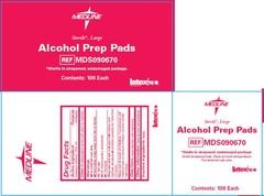 2 Box of 100 Sterile Alcohol Prep Pads,Medium, Qty 200. Latex Free Global
