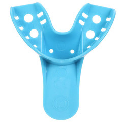 Dental Impression Tray Bag of 12, Perforated Disposable Trays,10 Anterior L