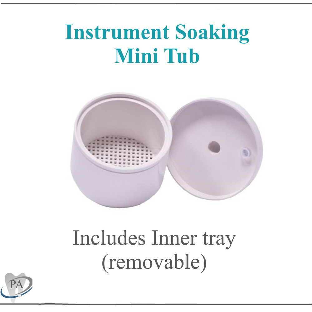 Dental, Tattoo, Medical Bur Tub Soaker Cold Sterilization Mini Germicide Tray