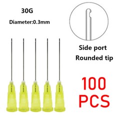 100pcs Dental Endo Irrigation Needle Tip 30GA End-Closed Side Hole Syringes NEW