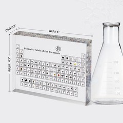 Periodic Table with Real Elements Inside, Acrylic Periodic Table Display 83 Real