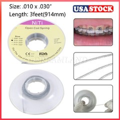 1 Roll Dental Orthodontic Niti Open Coil Spring Spool Dia.010 *030 inch 914mm