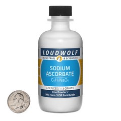 Sodium Ascorbate / 4 Ounce Bottle / 99% Pure USP Food Grade / Fine Powder / USA