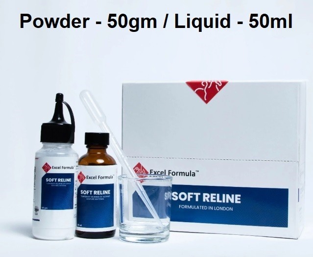 Excel Formula SOF RELINE Self Cure Premium Silicone Based Soft Liner Material