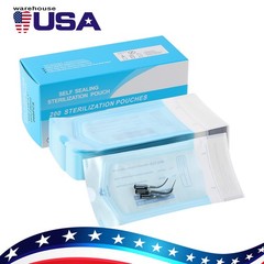 Sterilization Bag Pouches Dental Medical Self Seal Pouch Autoclave 200 bags/box