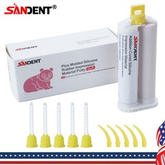Dental Impression Material VPS Light Body Fast Set (4 Cartridge & 20 Tips) PVS