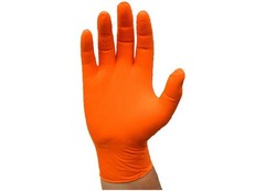PIP Ambi-Dex Orange Nitrile Disposable Gloves 7 Mil Textured Grip Large 100/Box
