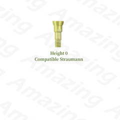 NC Dental Closure Screw NC Healing Cap Abutment Height 0/0.5mm Fits ITI Yellow