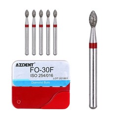 100pcs Dental Diamond Burs for High Speed Handpiece Medium 1.6mm Friction Grip