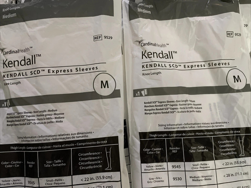 *Lot of 5* Cardinal Health Kendall SCD 9529 Medium Express Sleeves Exp 2029