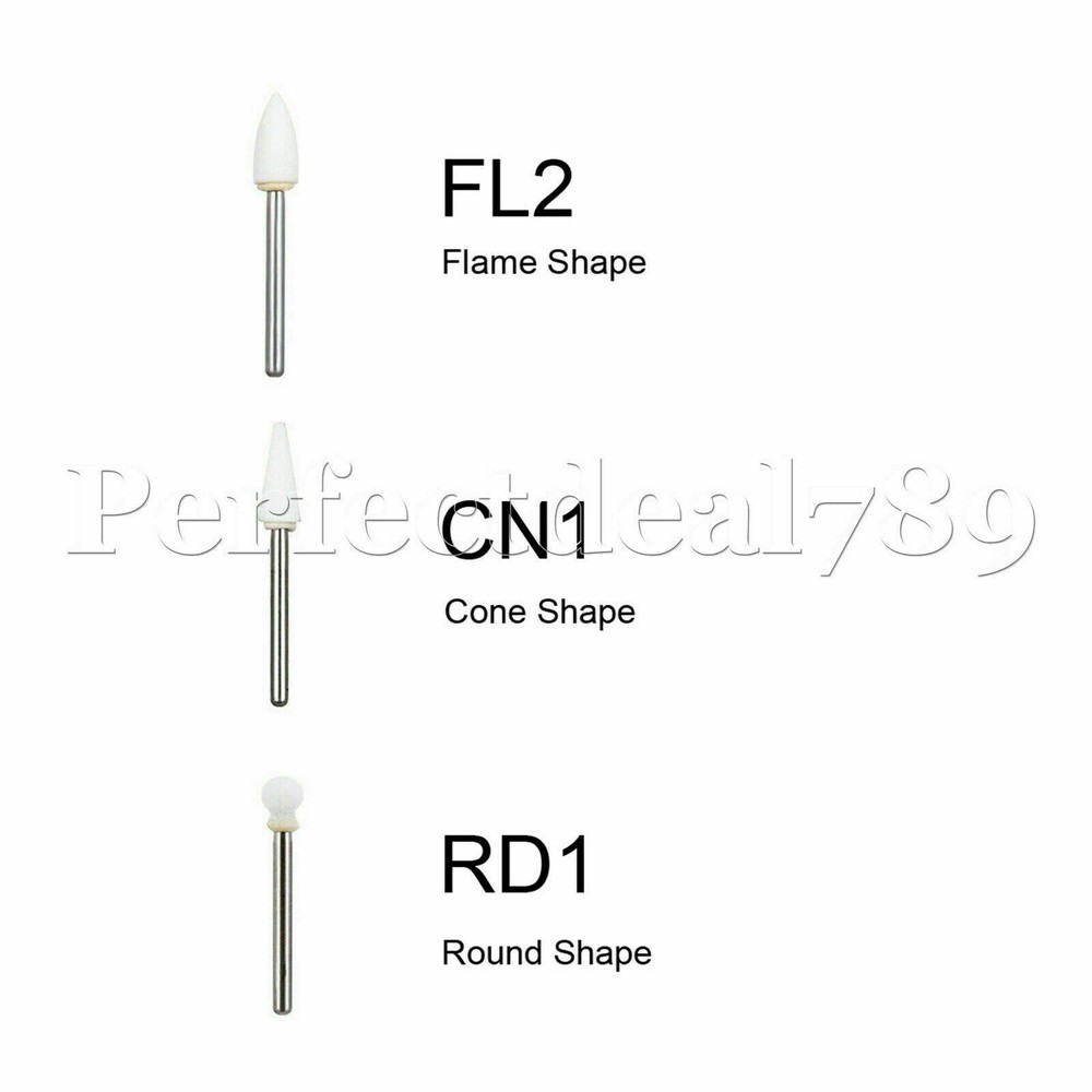 Shofu Dura-White Dental White Finishing Stones Flame Cone Shape FG Bur Arkansas
