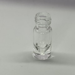 3mL Clear Borosilicate Glass Vial V-Shape with Solid Cap, Pack of 100 Vials Lab