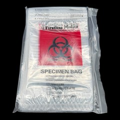 BIOHAZARD BAGS – 1000/Case – 6×9 ECONO-ZIP SPECIMEN TRANSPORT – CLEAR