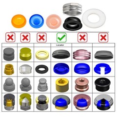 Dental Titanium Abutment Male Cap Inserts Fits Major ZEST locator Implant System