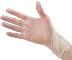 Powder-Free Clear Vinyl Gloves – 100 Count, Water-Resistant, Ambidextrous Fit