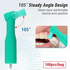 Dental Disposable Prophy Angles Regular Latex Free Contra Angle 105° – 500pcs