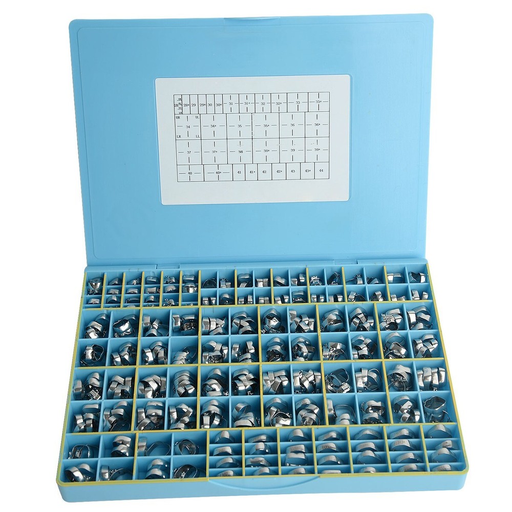 340pcs Dental Orthodontic Buccal Tubes Bands 1st Molar Sgl Roth .022 Pro Welded