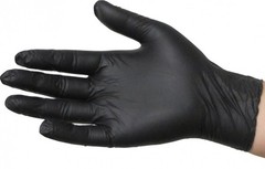 GOTHAM Black Nitrile Examination Gloves, Powder Free, Case of 1000 Size LARGE