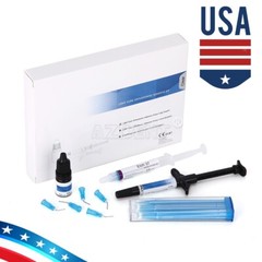 Dental Orthodontic Light Cure Adhesive Paste Acid Etchant Bonding Blue Glue Kits