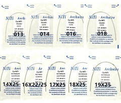 Dental Orthodontic Copper Cu-Niti Wire Arch Wires Rectangular Round Damon Brace