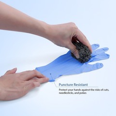 Disposable Glove Blue Nitrile Medical Gloves Powder Free Latex Free Food Grade