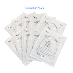 Dental Orthodontic TMA Beta Ti-Mo Arch Wires Rectangular Round Arch Ovoid Form