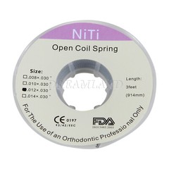 1 Roll Dental Orthodontic Niti Open Coil Spring Spool Dia.012 *030 ” inch 914mm