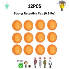 Dental Overdenture Locator Implant Abutment Retention Caps Male Cap Inserts Set