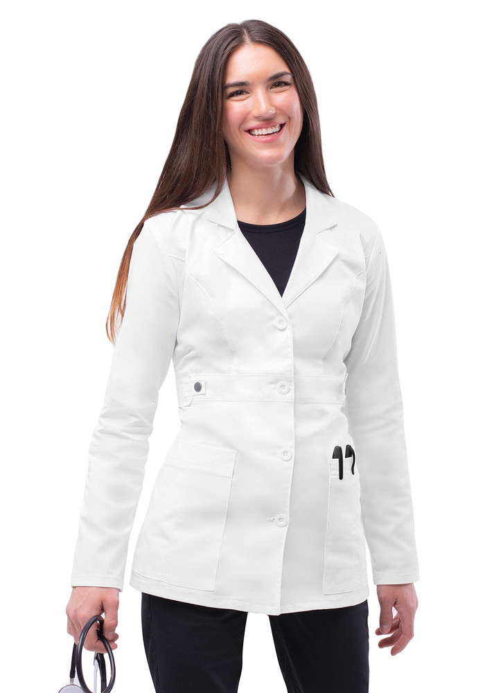 Adar Pop-Stretch Junior Fit Women’s 28″ Tab-Waist Lab Coat Very Comfortable