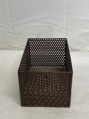 Lab Metal Perforated Test Tube Cleansing Drying Storage Basket 9-5/8 x 6 x 5″
