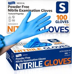 Medical Soft Max™ Nitrile Exam Gloves, 100 Count Latex Disposable Glove, Blue