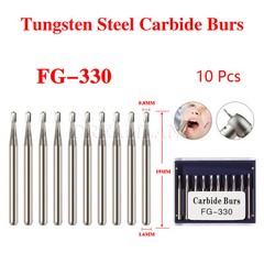 FG # 330 Dental Carbide 19mm Burs (10pcs Pack)