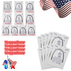 100pcs Dental Arch Wire Round Super Elastic Niti Wires Ovoid Orthodontics Arcs