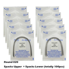 100PCS Arch Wire Orthodontic Niti Natural Ovoid Form Arches Round Rectangular