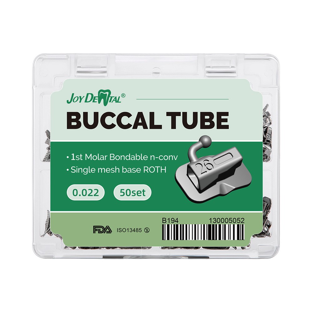 AZDENT Dental Ortho Buccal Tube 1st 2nd Molar Roth/MBT 022 Monoblock/Mesh Base