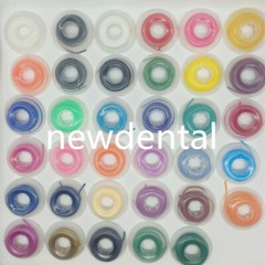 Dental Orthodontic Colored Elastic Power Chain Continuous Short & Long