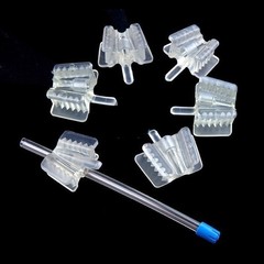 牙科硅胶唾液管口罩咬块橡胶开启器脸颊收回器-