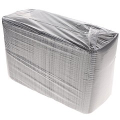 House Brand Dentistry 109218 Patient Bibs 2+1 Ply 13″ X 18″ Silver Gray 500/Pk