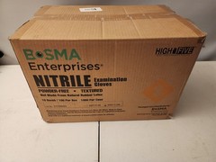 Case of High Five Nitrile Examination Gloves Size Small – Powder-Free Textured