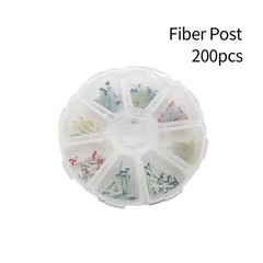 200 Pcs Dental Fiber Post Glass Quartz Teeth Restorative 1.2 1.4 1.6 1.8mm Posts