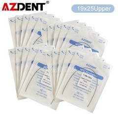 10 Packs AZDENT Dental Orthodontic TMA Alloy Rectangular Arch Wires 19X25 Upper